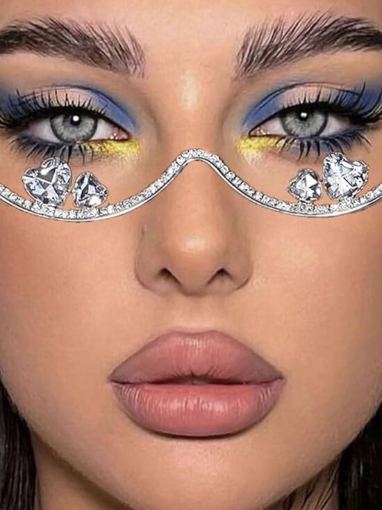 Sparkly Eye Glasses No Lens main image 5